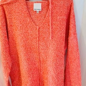 Hooded ultra plush soft sweater